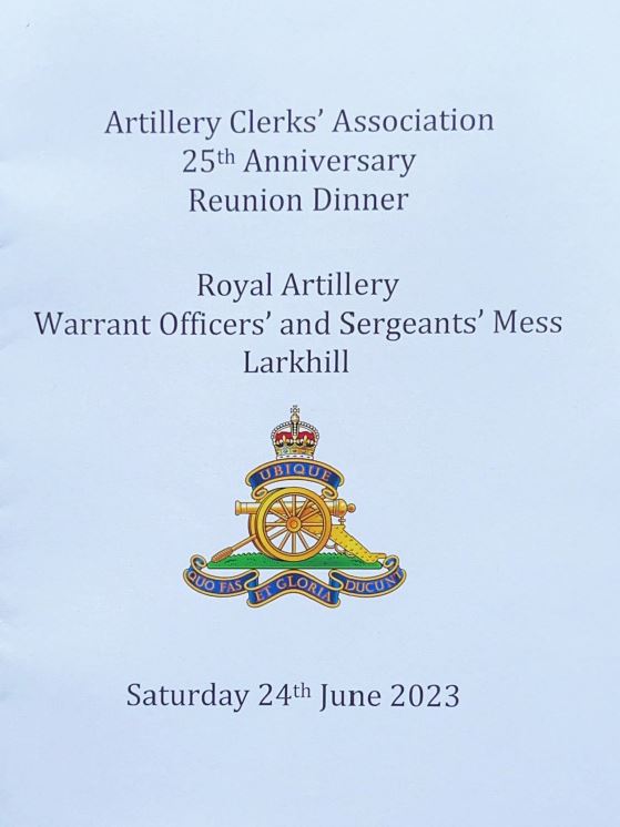 88th AC Reunion Dinner Programme - June 2023